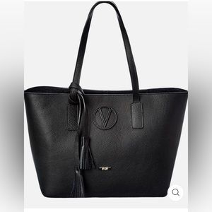 Valentino by Mario Valentino black leather tote